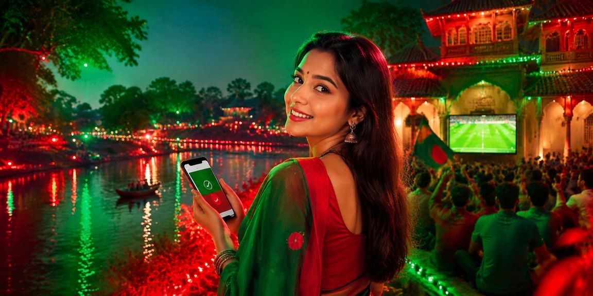 বগুড়ায় m1200 প্ল্যাটফর্মে ডিপোজিট করছেন একজন বাংলাদেশি ব্যবহারকারী লাল-সবুজ পরিবেশে