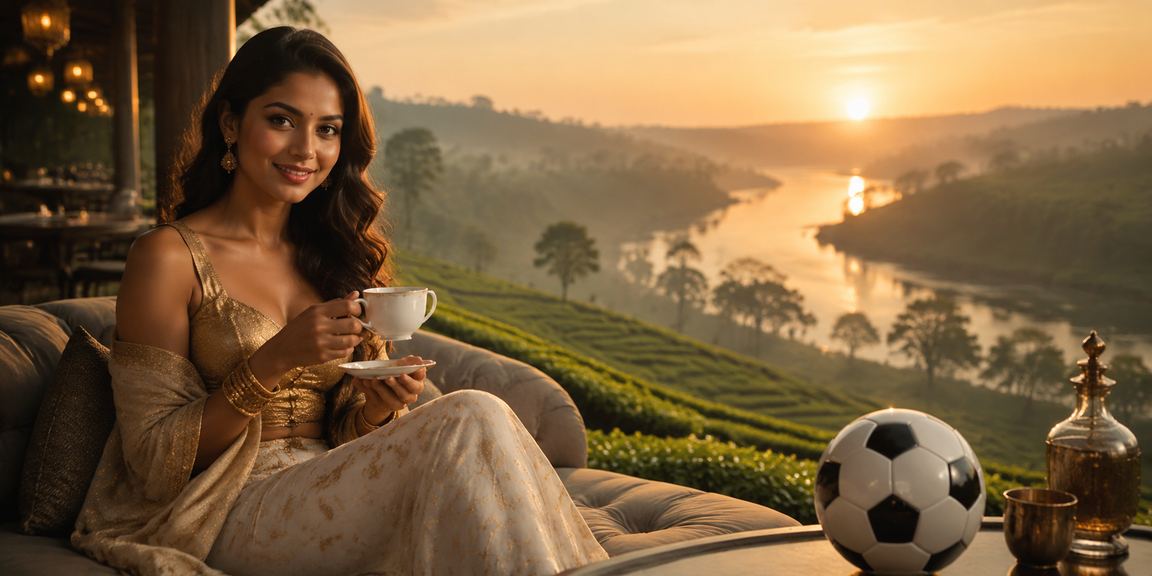 বগুড়ার চা বাগানে ফুটবল বেটিং উপভোগ করছেন একজন ব্যবহারকারী